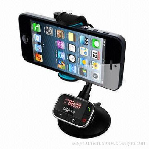 Smart Stand with FM Transmitter, Charging and Handsfree Function, Input Range 12V-24V